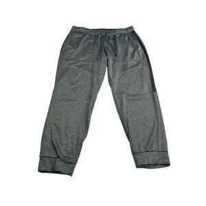 Gray Mens XL Elastic Waist Athletic Sweatpants With Drawstring & Side Pockets